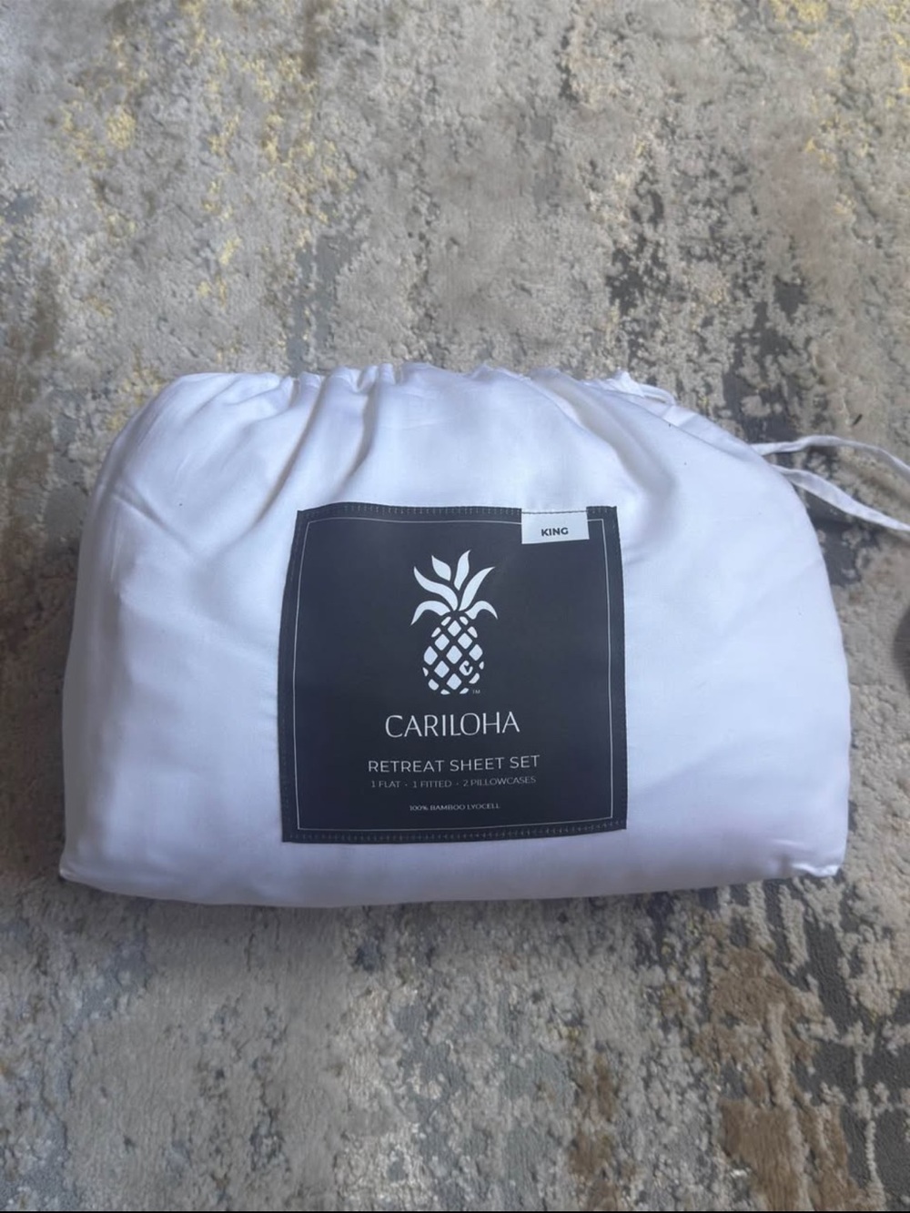 Cariloha Retreat Sheet Set — White (King)